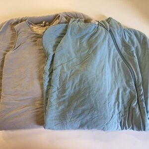 Kyte BABY Light Blue and Pale Blue Sleep Sacks - Soft Wearable Blankets